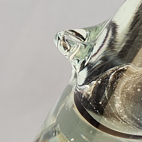 Mouth Blown Glass Bird Made By Hand Purple Swirl - Picture 12 of 12